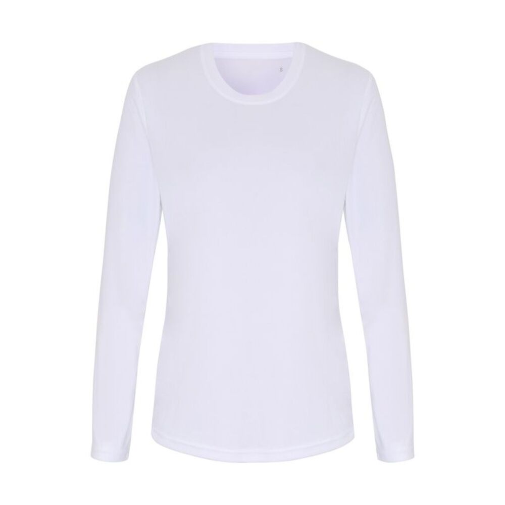 TriDri Womens/Ladies Long Sleeve Performance T-Shirt / White